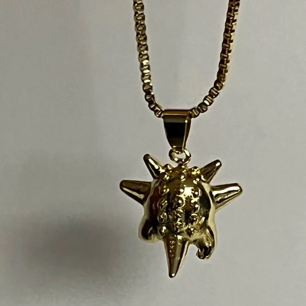 Gengar Pokemon Gold Tone Charm Pendant Necklace Adjustable Chain Anime